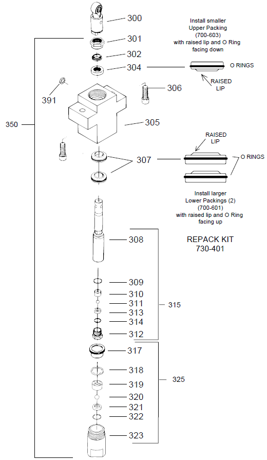 660xc Fluid Section Assembly